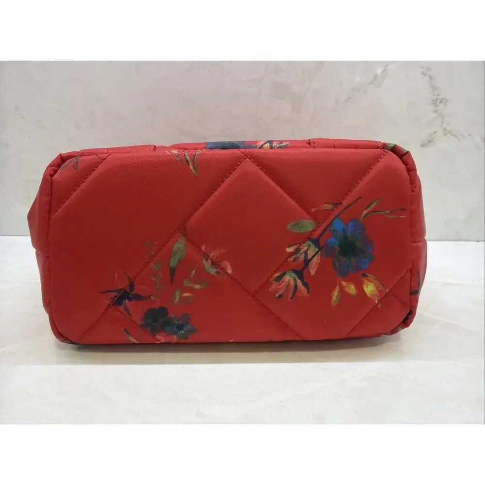 Lug Dory Mini Crossbody Bag Bouquet Red Floral Top Handle Travel Purse NWOT